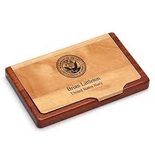 Keep business cards handy and organized with sterling silver business card holders and cases available from the silver gallery. Amazon Com Executive Gift Shoppe Us Navy Business Card Holder With Free Custom Engraving Personalized Business Card Case For Us Naval Officers Office Products