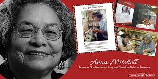Anna Mitchell started out as a seamstress and through a request of her  husband, she set out one day to make a clay pipe. That seemingly small step  would lead her to