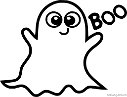 Adult vampire coloring pages | halloween coloring pages. Cute Little Ghost Boo Coloring Page Coloringall