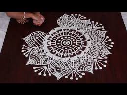 Simple And Easy Rangoli Ii Rangoli Designs For New Year 2018 Ii Big Kolam Youtube Rangoli Designs Big Rangoli Designs Small Rangoli Design