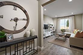 Sophisticated Wall Clock Paige Model Home Entry Manteca California Richmond American Homes Richmond American Homes Model Homes Richmond American