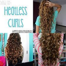 Headband Curls Place A Thick Stretchy Headband Around Your Head Making Sure All Your Hair Is Under Curly Hair Overnight Curly Hair Styles Hair Without Heat
