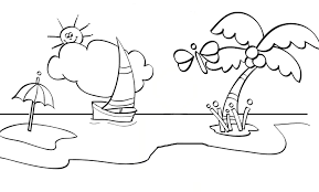 Beach Coloring Pages Idea Summer Coloring Pages Beach Coloring Pages Coloring Pages