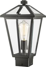 Z Lite Talbot 15 Outdoor Post Light Fixture Black 579phms Bk