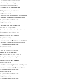 I Have Brand New Pair Of Roller Skates Lyrics Lyricswalls