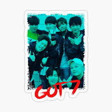 They debuted on january 16, 2014 with their first mini album got it?. Got7 Kpop Group Members Green Korean Kpop Rgb Color Design Sticker By Illustrazione Redbubble