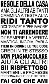 Ama Cio Che Fai E Fai Cio Che Ami Wall Stickers Wall Wall Sticker The House Regole 50 X 80 Cm Quotes Words Quotes Wall Stickers