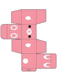 Pinkes Osterkorbchen Schachtel Vorlage Ausdrucken Spring Easter Schachtel Basteln Schachteln Basteln Geschenkbox Basteln Anleitung
