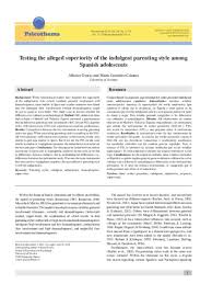 Do you want to know the pros and cons of different parenting styles? Testing The Alleged Superiority Of The Indulgent Parenting Style Among Spanish Adolescents