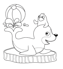 100% free coloring page of a baby seal. Free Seal Coloring Pages For Download Pdf Verbnow