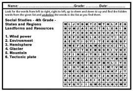 Printable worksheets make learning fun and interesting. 4th Grade Social Studies Word Search Worksheets Us Social Studies Sub Plans