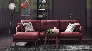 Coltar Extensibil Tapitat Cu Stofa Cu Sezlong Pe Stanga Sante Burgundy L250xa155xh75 Cm Somproduct Home Decor Decor Interior Design