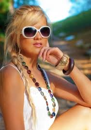 Imágenes de Rubia en gafas de sol libres de derechos