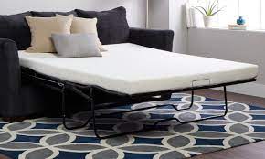 The 2″ brookside memory foam sofa mattress topper uses a patented pending design to transform your uncomfortable spring or foam mattress we bought two 2 foam toppers — one for a double sleeper sofa, the other for a queen sleeper sofa. How To Make A Pull Out Sofa Bed More Comfortable Overstock Com
