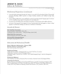 managing editor free resume samples