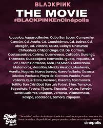 Ver blackpink película completa en español latino subtitulado en nuestro sitio proporcionamos subtítulos y dabbing en latín, no tenga miedo por méxico, chile, perú, bolivia, uruguay, paraguay, españa, argentina, colombia y todas las regiones de habla latina, hemos proporcionado idiomas para sus respectivas regiones. Blackpink The Movie En Que Paises Se Estrena La Pelicula Del Grupo K Pop La Republica