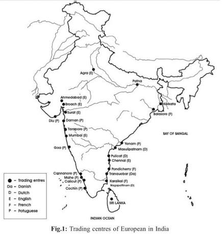 🔆 Europeans in India – Quick Comparison (Prelims Ready) 📍 Portuguese East India Company ✓ Arrival: 1498 (Vasco da Gama) ✓ HQ: Goa ✓ Key Centres: Calicut (1500), Cochin (1503), Goa (1510),