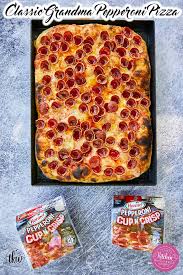 Iconic Grandma Style Pan Pizza With Pepperoni Cups Recipe Pepperoni Pan Pizza Pizza