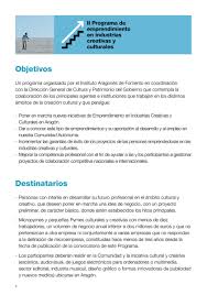 2 objetivo de los juegos. Iaf Memoria Ii Programa De Emprendimiento En Industrias Creativas Y Culturales Pagina 2 3 Created With Publitas Com