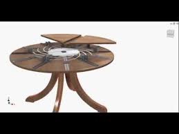 Fletcher Capstan Table Reversed Engineered Expanding Table Inside Youtube Unique Dining Tables Round Dinning Table Wood Furniture Living Room