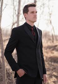 A black suit is one thing. Parity All Black Tux With Red Up To 61 Off