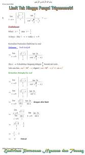 Check spelling or type a new query. Matematika Di Sma Soal Dan Pembahasan Limit Tak Hingga Fungsi Trigonometri