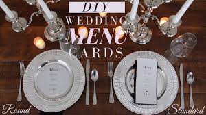 Create your own menu cards and place cards with just a few clicks. Diy Wedding Menus Make Your Own Menu Cards Save Diy Wedding Decor Youtube