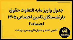 حقوق بازنشستگان تامین اجتماعی