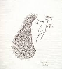 Simple Black And White Animal Prints Hedgehog Gift Hedgehog Drawing Hedgehog Print Black White Etsy Original Ink Drawing Hedgehog Illustration Drawings