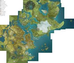 Интерактивная карта genshin impact 2.0. Non Resine Boss Map Location Genshin Impact Map Original Artwork Artwork