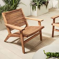 Acadia Outdoor Sofa Lounge Chair Pedestal Coffee Table Set In 2021 Teak Lounge Chair Lounge Chair Outdoor Wooden Lounge Chair