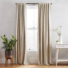 Black And Ivory Curtains Cotton Textured Weave Curtain Blackout Lining Ivory In 2020 Blackout Panels Velvet Curtains Cotton Curtains
