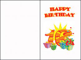 Free printable birthday cards for 16 year old boy. Sweet 16 Birthday Cards