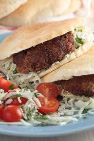 Greek Gyros Burgers Recipe With Ground Beef Ground Lamb Onion Garlic Allspice Coriander And Cumin Gyros Burgers Food Greek Recipes Gyro Burger Recipe