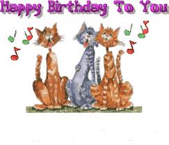 Cat Cats Singing Happy Birthday To You Animations Animation Animated Gif Gifs Happy Birthday Cat Happy Birthday Gif Images Happy Birthday Cat Images