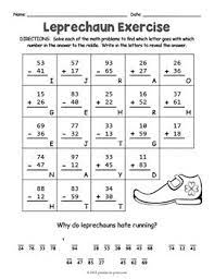 secret message st patrick s day math riddle worksheets math riddles st patrick s day words riddles