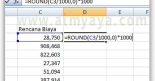 Bulatkan bilangan 172 dan 521 ke ratusan terdekat. Cara Membuat Pembulatan Angka Ke Kelipatan 1000 An Terdekat Di Excel