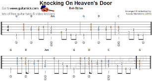 Knocking On Heaven S Door Flatpicking Guitar Tab Guitar Tabs Guitar Tabs Acoustic Guitar