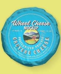 Download Cheese Wheel Label Mockup Mockupslib