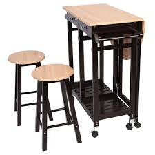Perfect pulled up to pub tables, kitchen islands, and beyond, bar stools brim with style and. 3 Pcs Rolling Kitchen Island Cart With 2 Stools By Choice Products