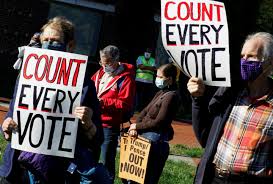 President trump had a sizable lead in wisconsin and michigan but this morning sleepy joe somehow took the lead. Us Election Day 2020 Trump And Biden Results 3 November As Com