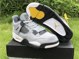 Black And Gold Retro 4s 2019 Air Jordan 4s Cool Grey Black White For Sale Air Jordans Grey Shoes Jordans