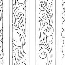 Serrated knife or pumpkin saw (the more complicated the pattern, the more you're going to want a pumpkin saw). Belt Tooling Patterns Archives Don Gonzales Saddlery
