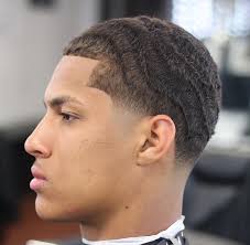 Temple Fade Haircuts For Water Texture Waves Textured Hair Mens Hairstyles Waves Haircut