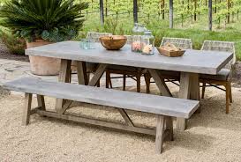 Bordeaux Concrete Top Table Outdoor Furniture Terra Patio Rustic Outdoor Furniture Outdoor Dining Table Teak Outdoor Furniture
