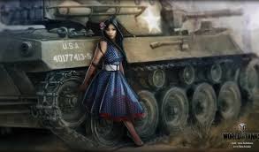 Wallpaper peace, tanks, girls, section Girls, size 1920х1080 full HD -  download free image on desktop and phone