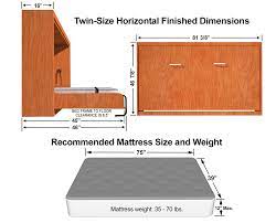21 posts related to twin murphy bed kit. Horizontal Twin Single Size Kit Easy Diy Murphy Bed