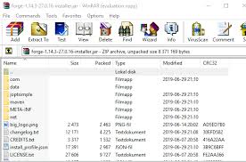 The forge installer contains all of the server files. Forge Don T Work When I Install Forge It Doesn T Appear As A Java File But Instead A Winrar Thingo Minecraft