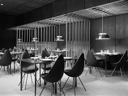 The Dining Room Of The Sas Royal Hotel Located In Copenhagen Denmark And Designed And Furnished By Arne Jacobson Opened Drop Chair Arne Jacobsen Royal Hotel