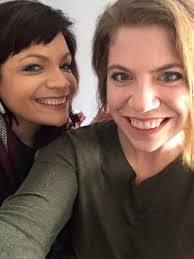 Photo of two girls having fun